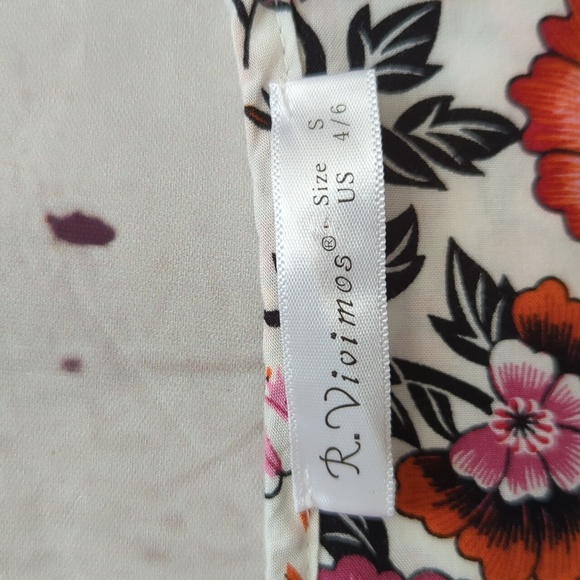 R. Vivimos Dress, Bohemian Boho Peasant Prairie, women's small 4/6 - Picture 9 of 9